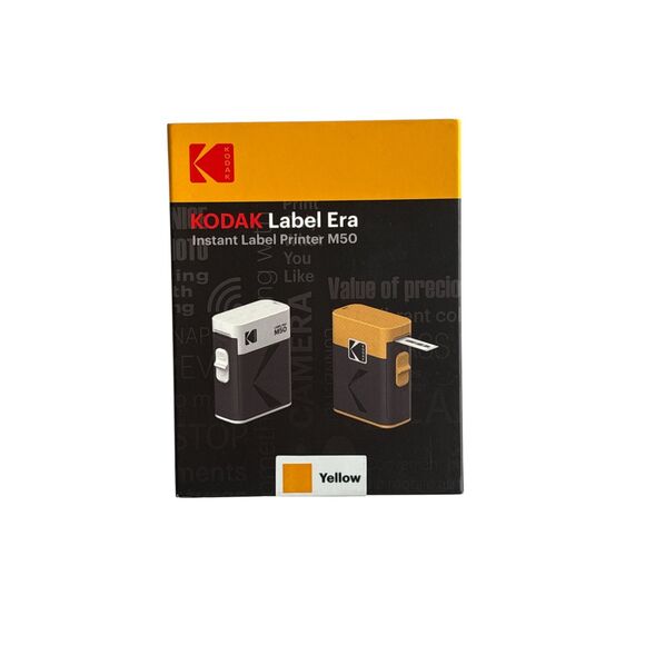 📦 Kodak Label ERA M50 Label Maker – Yellow (Brand New & Sealed) - Picture 8 of 9